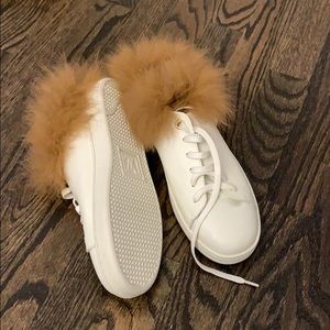 LV fur mule sneaker